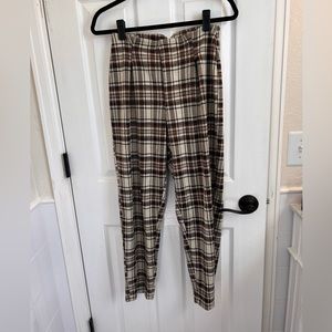 Free people checkered pants